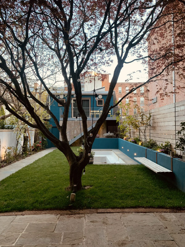 Detailed sod install at this exquisite home in Washington Square section of Philadelphia